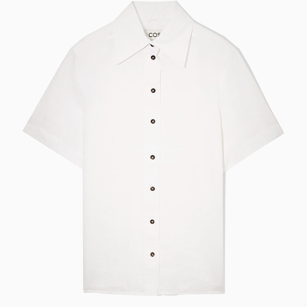 COS REGULARFIT LINEN SHORT SLEEVES SHIRT